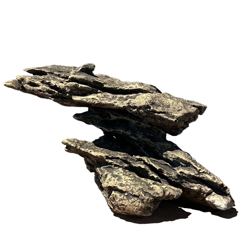 Hide Cave Ceramic - Kaplumbağa Güneşlenme Platformu Seramik Şelale Dağ