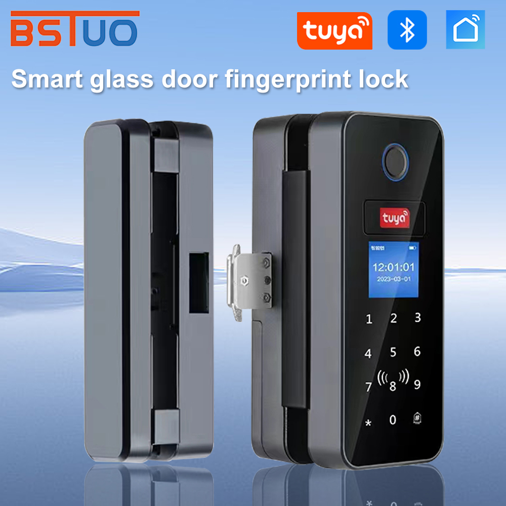 Glass Door Hinge - Çift Kanca Akıllı Cam Kapı Kilidi