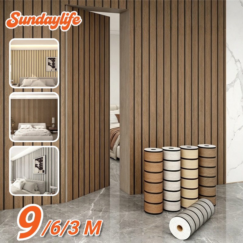Pvc Panel Background - Kendinden Yapışkanlı Ahşap Görünümlü Duvar Paneli,