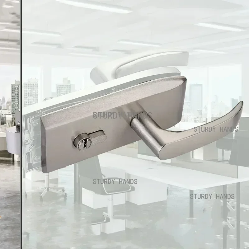 Glass Door Hinge - Ofis cam kapi kilidi banyo paslanmaz