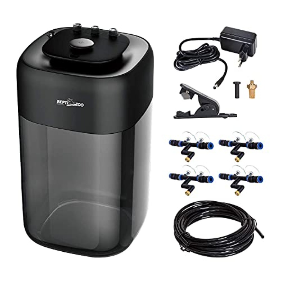 Misting Nozzle Reptile - Sürüngen teraryumu nemlendiricisi: 10L tank, paslanmaz