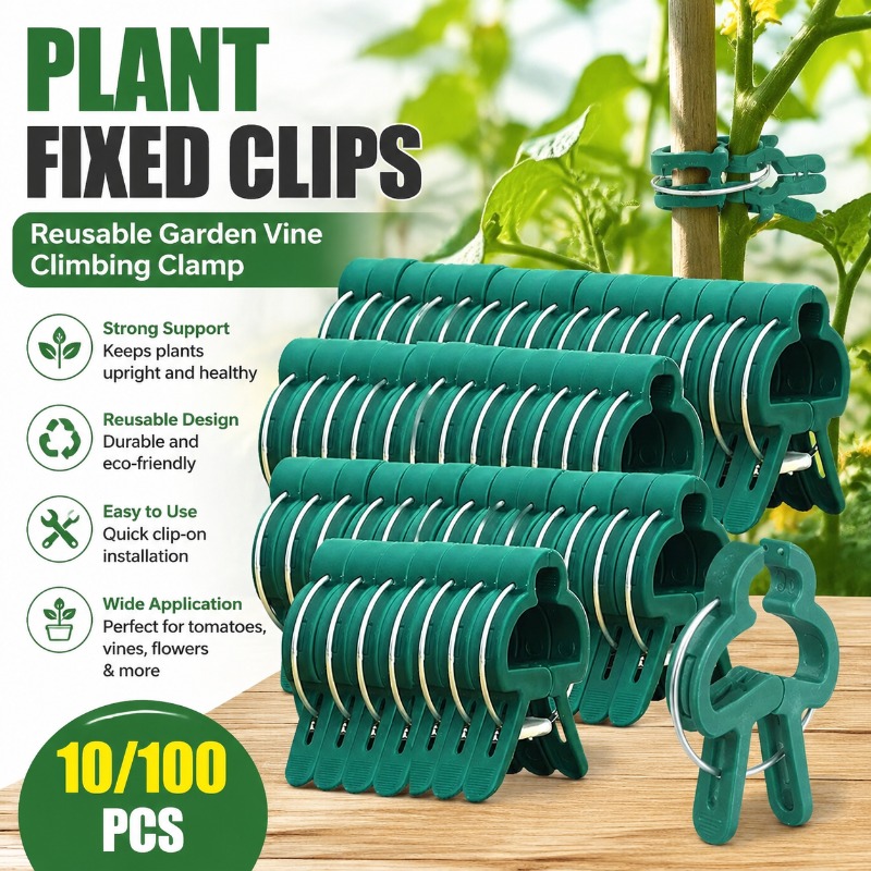 Vine Climbing Plastic - Bitki Sabitleme Klipsleri Yeniden Kullanılabilir Bahçe