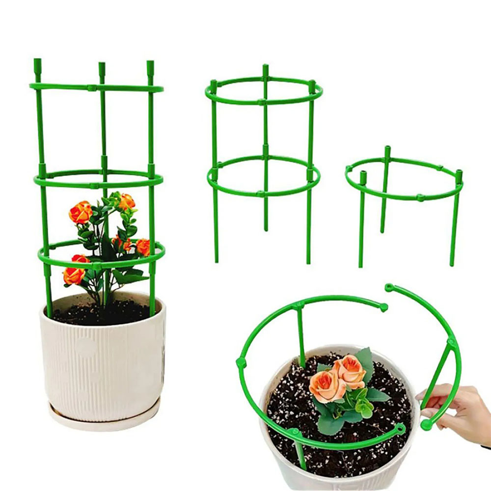 Vine Climbing Plastic - Yarım Yuvarlak Plastik Bitki Destek Çubuğu