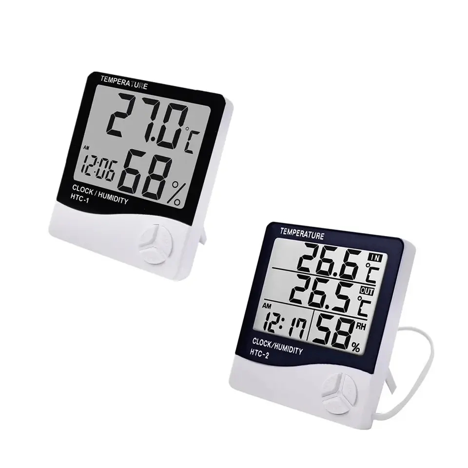 Digital Hygrometer Probe - Kapalı LCD Dijital Termometre ve Higrometre