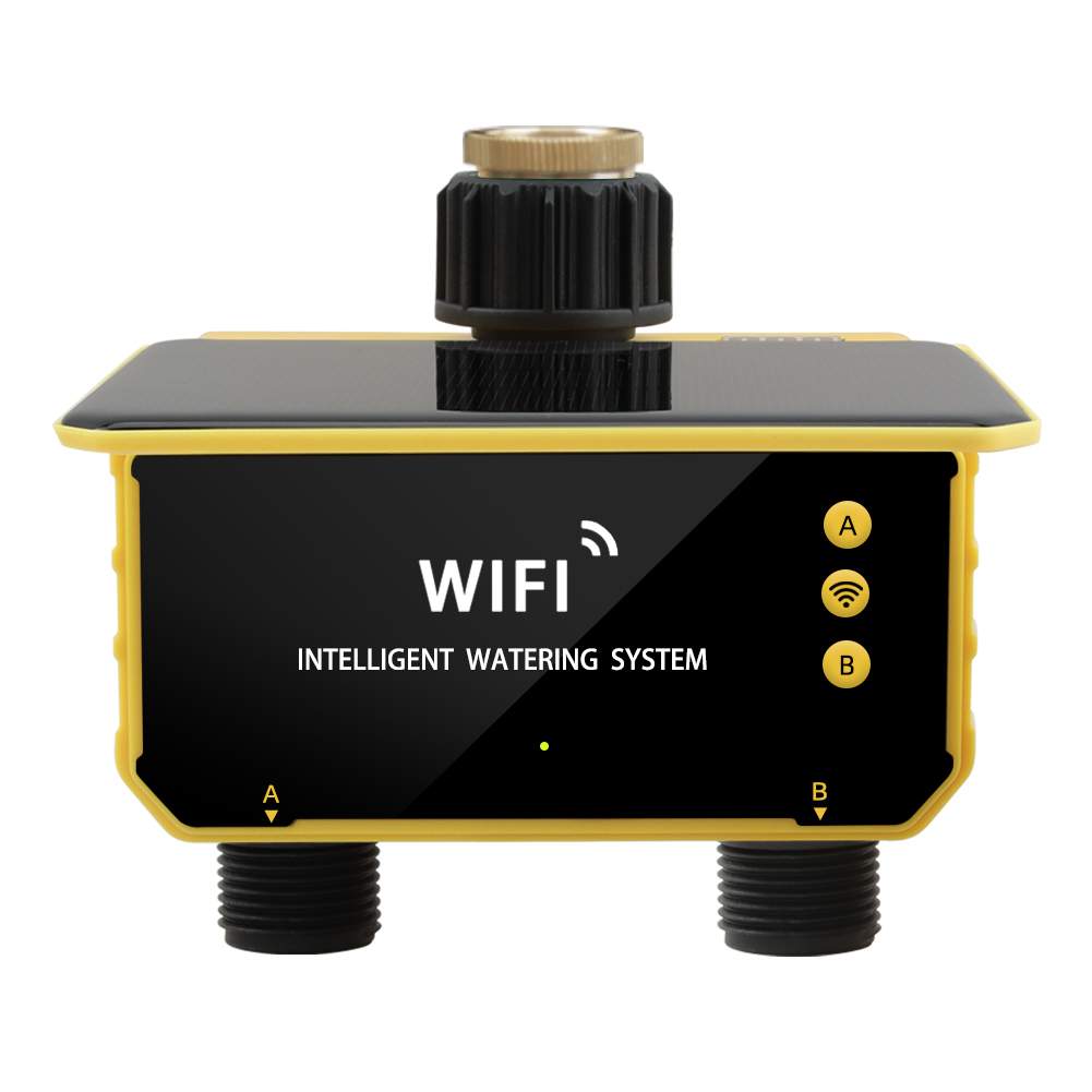 Timer Dual Outlet - WiFi Güneş Enerjili Zamanlayıcı Çift Su
