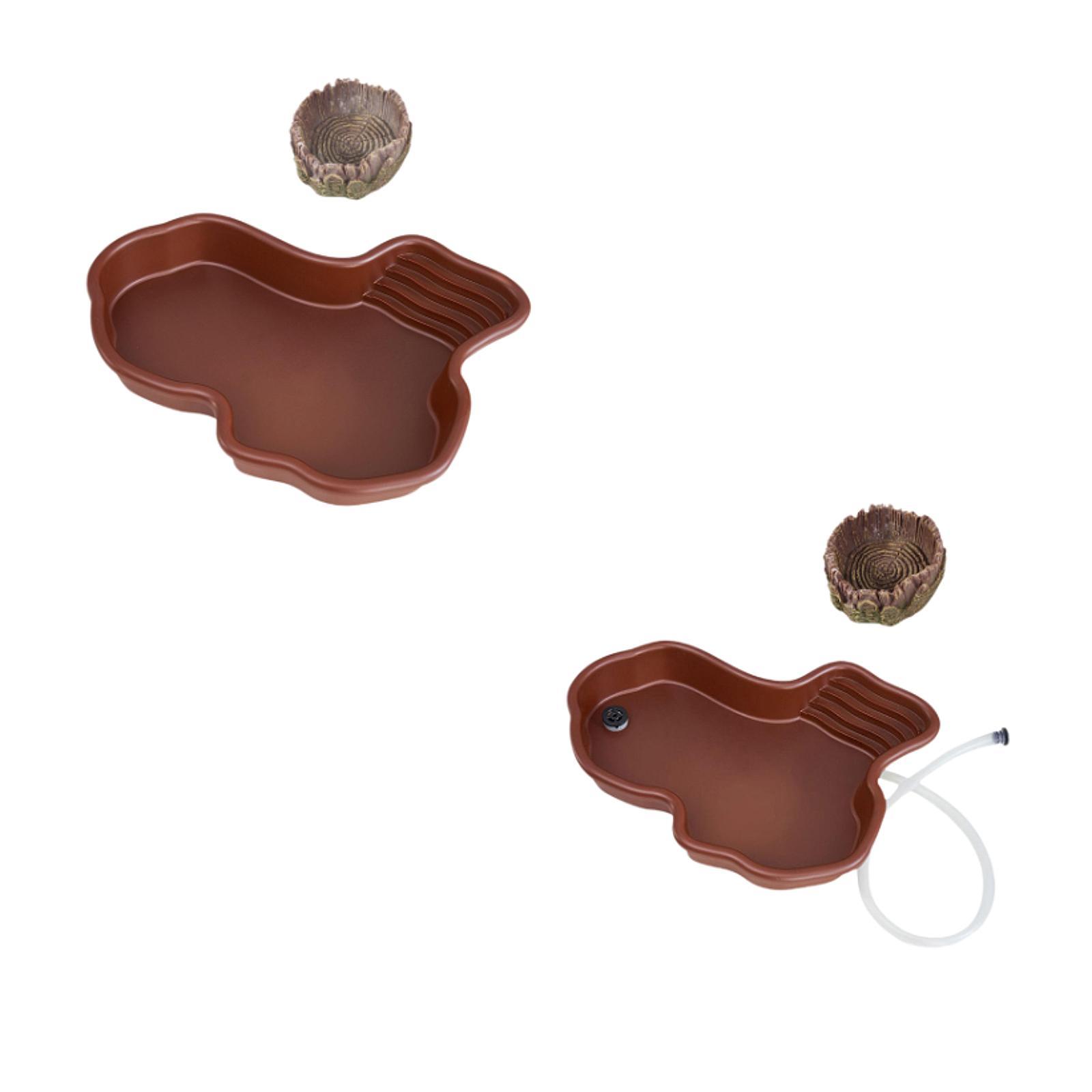 Water Dish Reptile - Sürüngen besleme kabı sürüngen yüzme havuzu,
