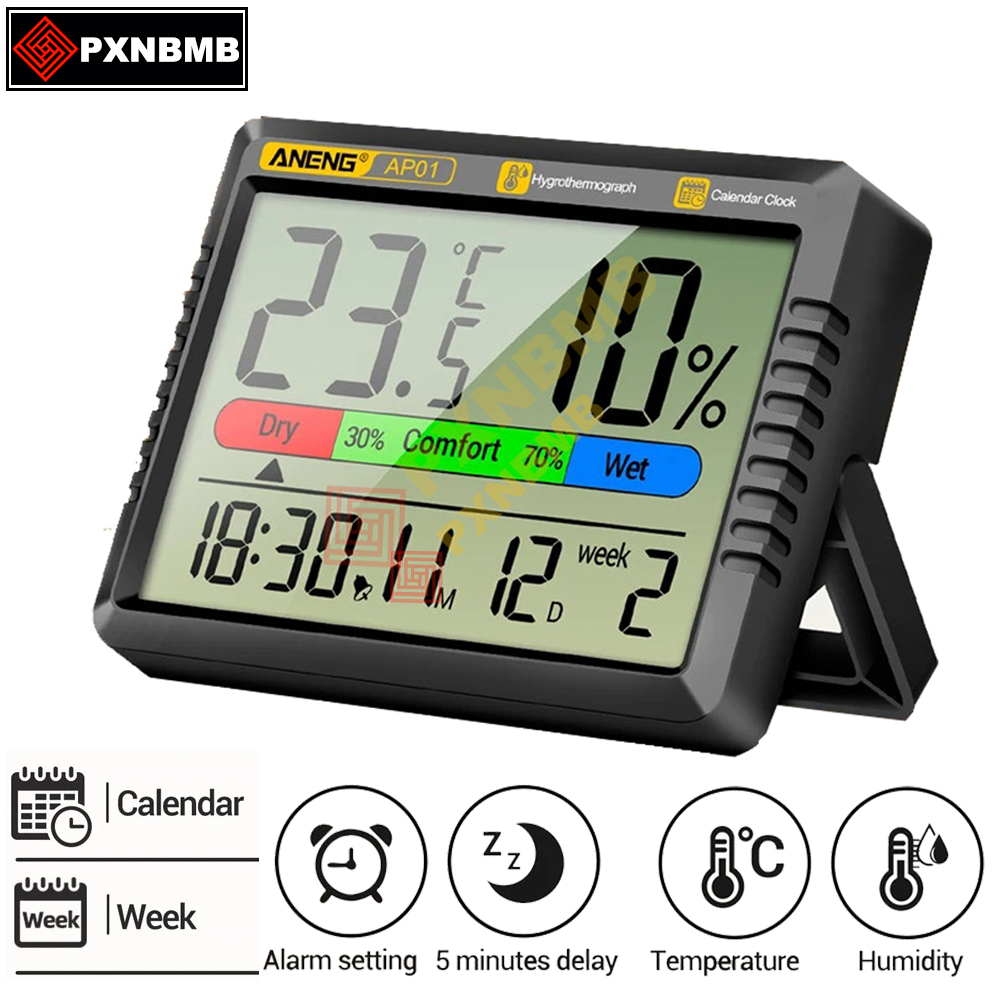 Digital Hygrometer Probe - Akıllı Hava Termometresi Higrometre Ölçer Çok