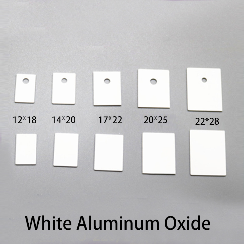 Ceramic Heat Emitter - TO-264 22x28x0.6mm 22*28*0.6mm hiçbir delik beyaz