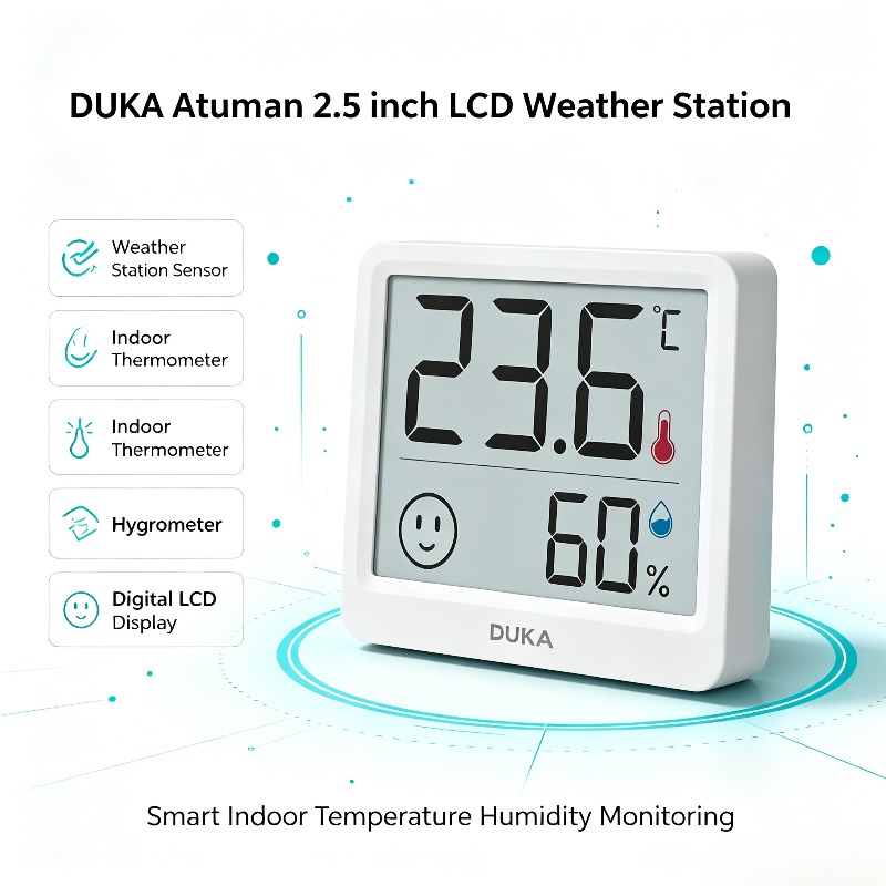 DUKA Atuman 2.5 inç LCD Elektr - Digital Hygrometer Probe incelemesi ve fiyatı