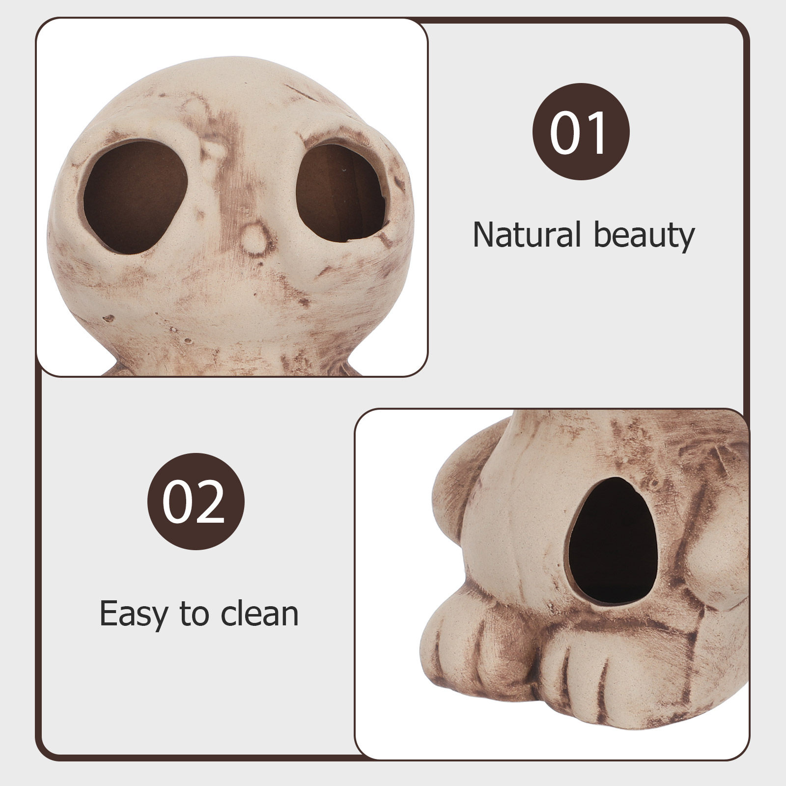 Akvaryum Karides Barınağı Kari - Hide Cave Ceramic incelemesi ve fiyatı
