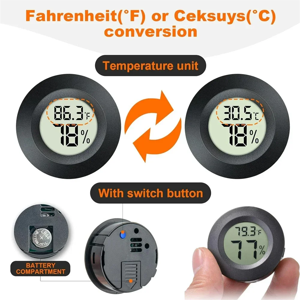 Mini Yuvarlak Dijital Termomet - Digital Hygrometer Probe incelemesi ve fiyatı