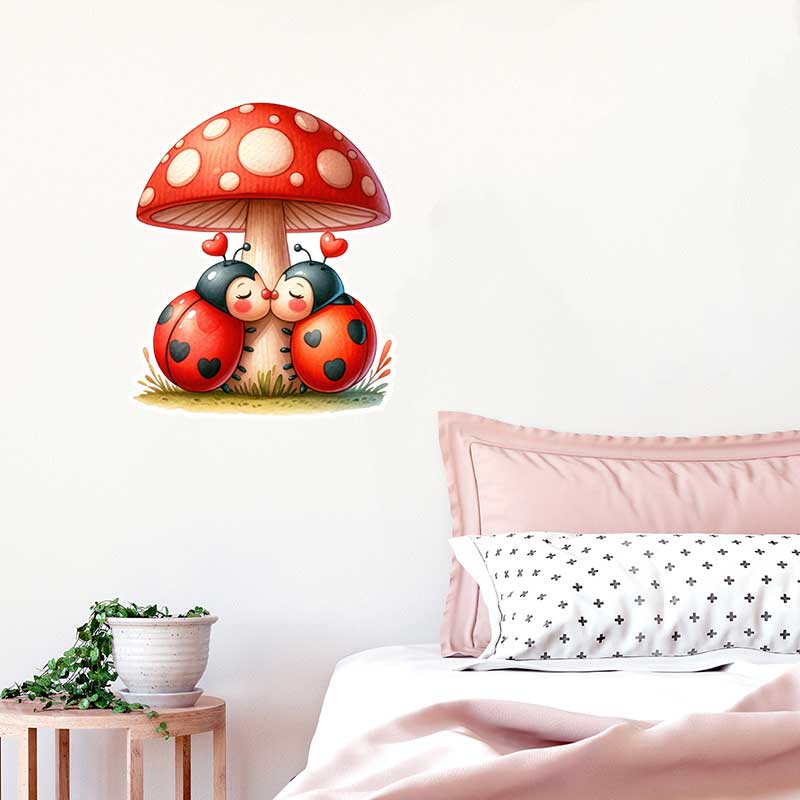 Sevimli Uğur Böceği Duvar Çıka - Pvc Panel Background incelemesi ve fiyatı