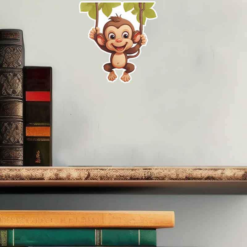 Sevimli Küçük Maymun Oturma Od - Pvc Panel Background incelemesi ve fiyatı