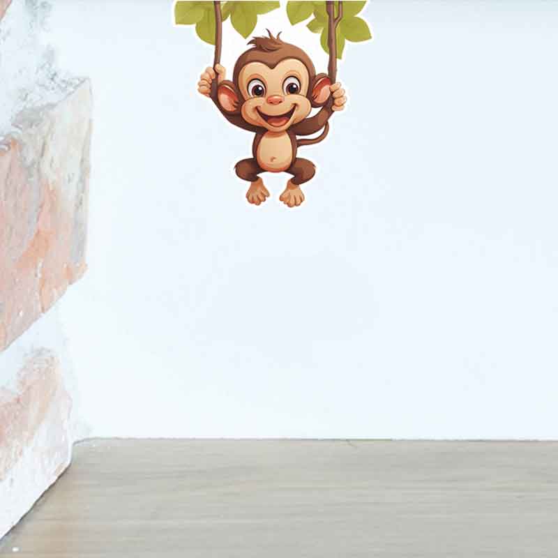 Sevimli Küçük Maymun Oturma Od - Pvc Panel Background incelemesi ve fiyatı