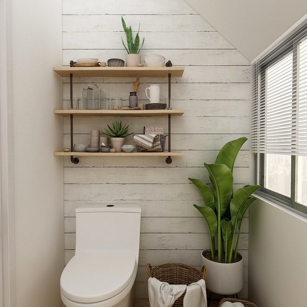 Retro Tarzı Beyaz Ahşap Tahıl  - Pvc Panel Background incelemesi ve fiyatı